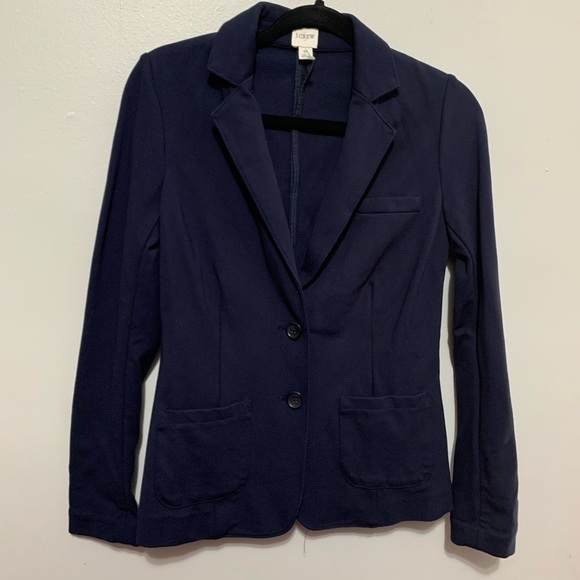 J Crew Ponte work blazer AE076 size 0 - Picture 2 of 7